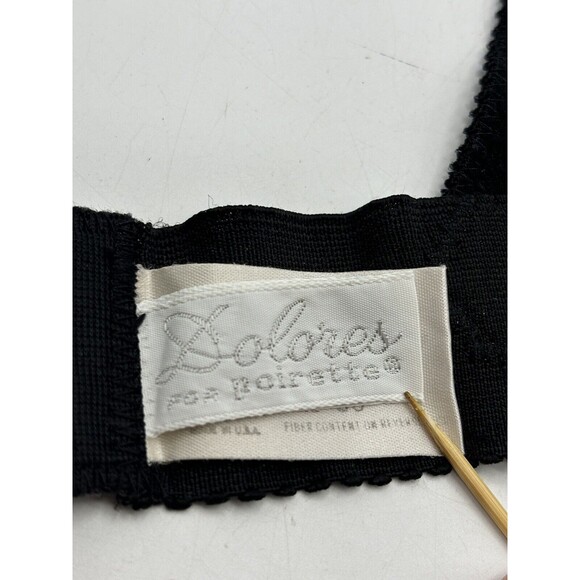 Vtg Bustier Corset Lace Underwire Strapless Adjustable Dolores for Poirette 38 - Picture 3 of 7